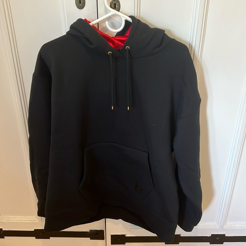 Jordan Black Hoodie with Red Lining